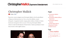 Desktop Screenshot of christophermallick.net