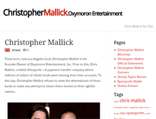 Tablet Screenshot of christophermallick.net